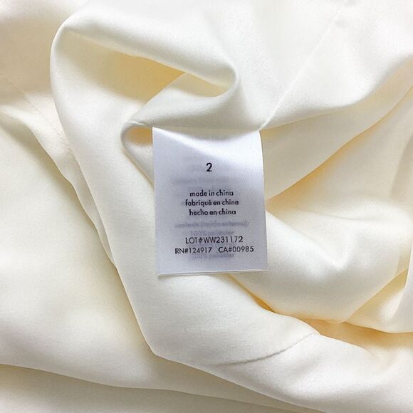 WeWoreWhat Size 2 NWT Strapless Peplum Mini Dress in Ecru Cream Ivory - Picture 9 of 11